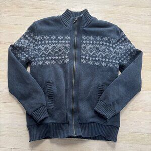 Emanuel Emanuel Ungaro men's medium-sized, grey, sherpa-lined sweater